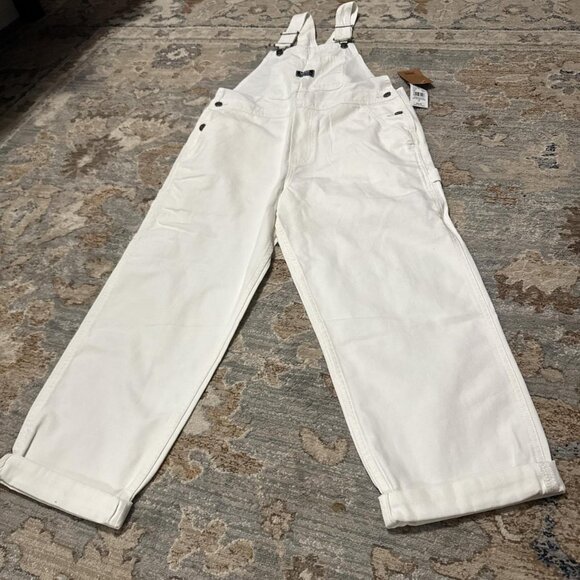 ✨ NWT - VANS "Ground Work" Overalls – Marshmallow White - Size Large✨ NOICE! - Picture 7 of 15